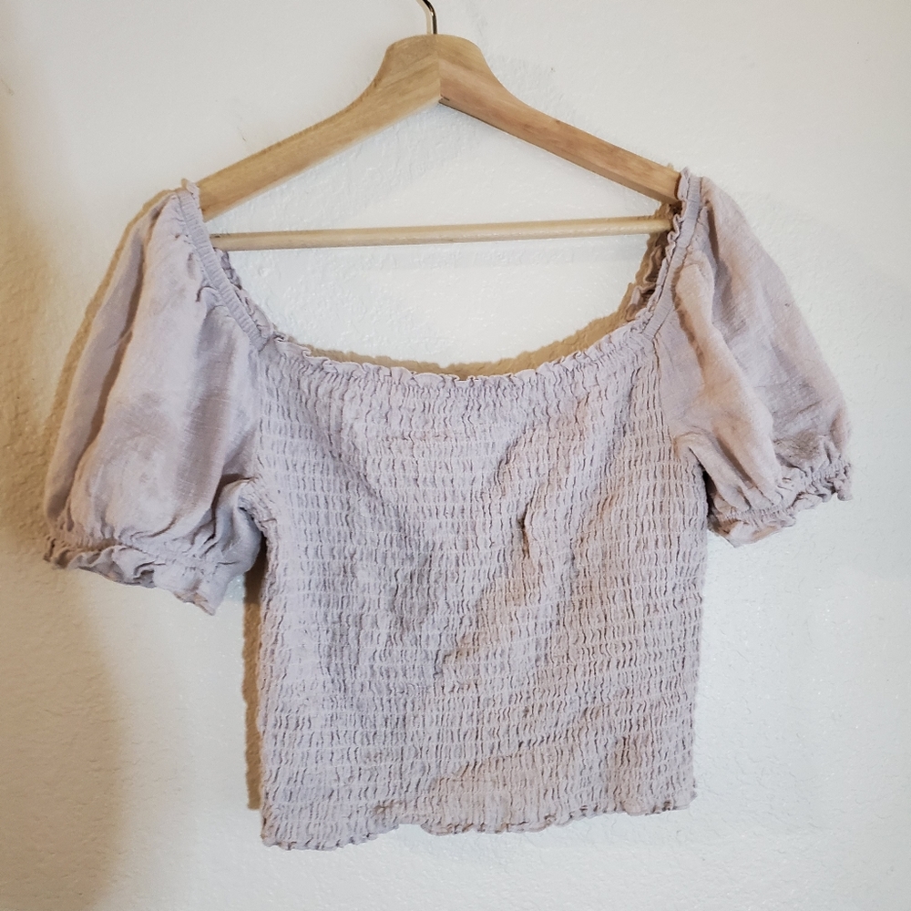 Off the shoulder elastic top